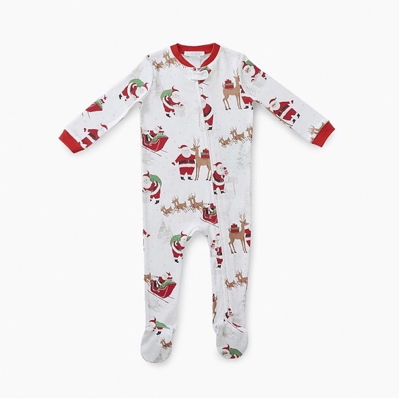 Pottery Barn Heritage Organic Cotton Footed Pajamas Size 0-3 mo! FREE GIFT WRAP! - Picture 3 of 6